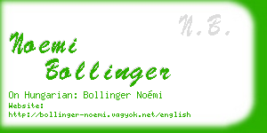 noemi bollinger business card